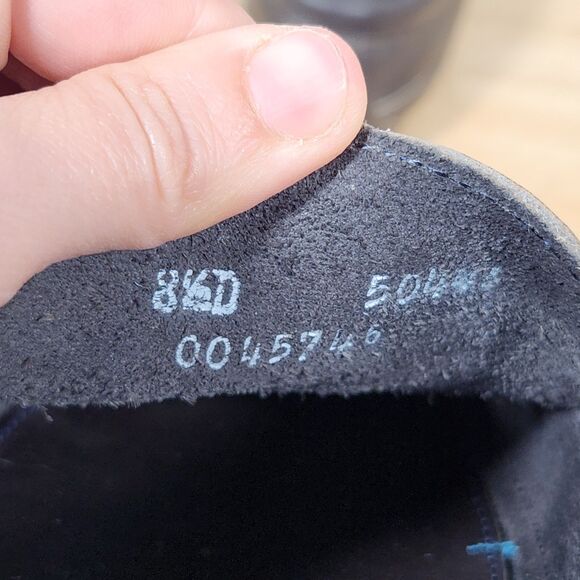 Allen Edmonds Men's Sz 8.5 Interstate 90 Navy Blue Leather Slip On Loafer Shoes - Picture 8 of 11